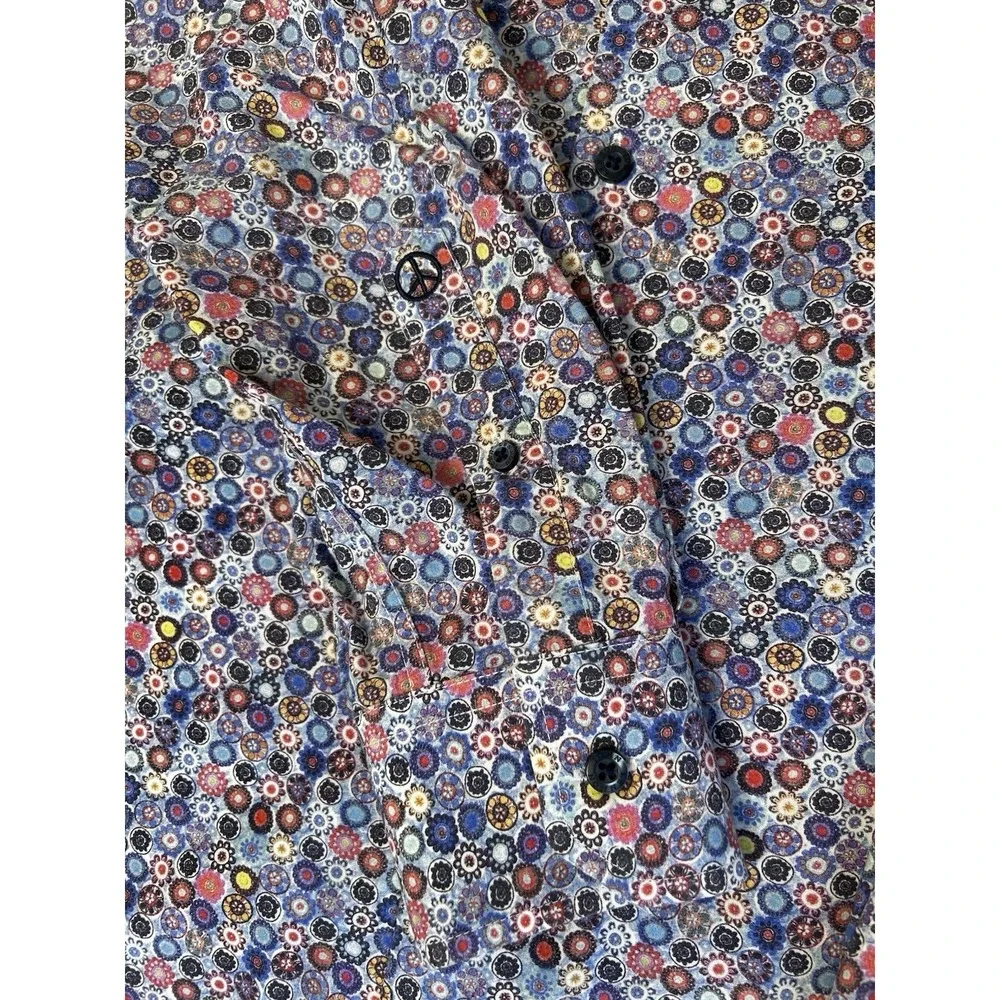 John Lennon Shirt Men's Size Large Multicolor Casual Button Up Long Sleeve - Picture 3 of 11